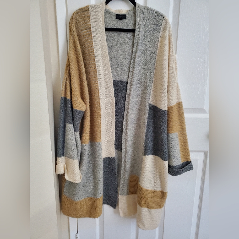 Y2K Colorblock Cardigan - Picture 1 of 13